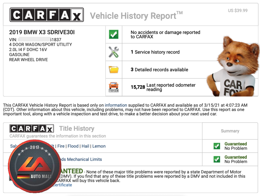 ​如何避免買到泡水車、事故車、檸檬車，如何看Carfax、Autocheck國外車輛歷史紀錄報告，買車參考依據 AutoCheck、Carfax報告查詢教學，代辦外匯車推薦LA桃園車庫外匯車商 - 代購外匯 BMW X3 sDrive 30i 價格、配備、馬力、規格、油耗介紹，2019 BMW X3 sDrive 30i 外匯車代購流程分享。LA-桃園車庫代購外匯 BMW X3 sDrive 30i 回台價格會划算嗎? BMW X3 sDrive 30i 外匯車代購回台價格划算嗎? LA-桃園車庫 如何代購 BMW X3 sDrive 30i 外匯車? BMW X3 sDrive 30i 外匯車與台灣總代理價格差多少呢? BMW X3 sDrive 30i 外匯車規格、馬力、油耗、配備介紹~ LA-桃園車庫 協助客戶代購 BMW X3 sDrive 30i 流程分享~桃園、台北、新竹、北部地區有推薦的外匯車商嗎? LA桃園車庫是台灣Mobile01、PTT網友推薦的外匯車商之一!為什麼大家都要推薦LA-桃園車庫外匯車商代購外匯車呢?LA-桃園車庫評價又是如何？LA-桃園車庫是黑心車商嗎？