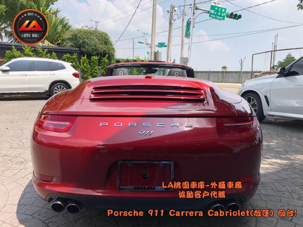 【台灣外匯車商推薦】​  LA-桃園車庫代購外匯 保時捷 Porsche 911 Carrera  敞篷回台價格會划算嗎? LA-桃園車庫是如何協助客戶從美國購車網站上挑選美規外匯車，並且代購回台灣呢?  購買外匯車有什麼保障及風險?  代購外匯 Porsche 911 Carrera 敞篷 價格、配備、馬力、規格、油耗介紹，  美國 保時捷 Porsche 911 Carrera 敞篷 外匯車代購回台流程分享。桃園、台北、新竹、北部地區有推薦的外匯車商嗎? LA桃園車庫是台灣Mobile01、PTT網友推薦的外匯車商之一!為什麼大家都要推薦LA-桃園車庫外匯車商代購外匯車呢?LA-桃園車庫評價又是如何？LA-桃園車庫是黑心車商嗎？